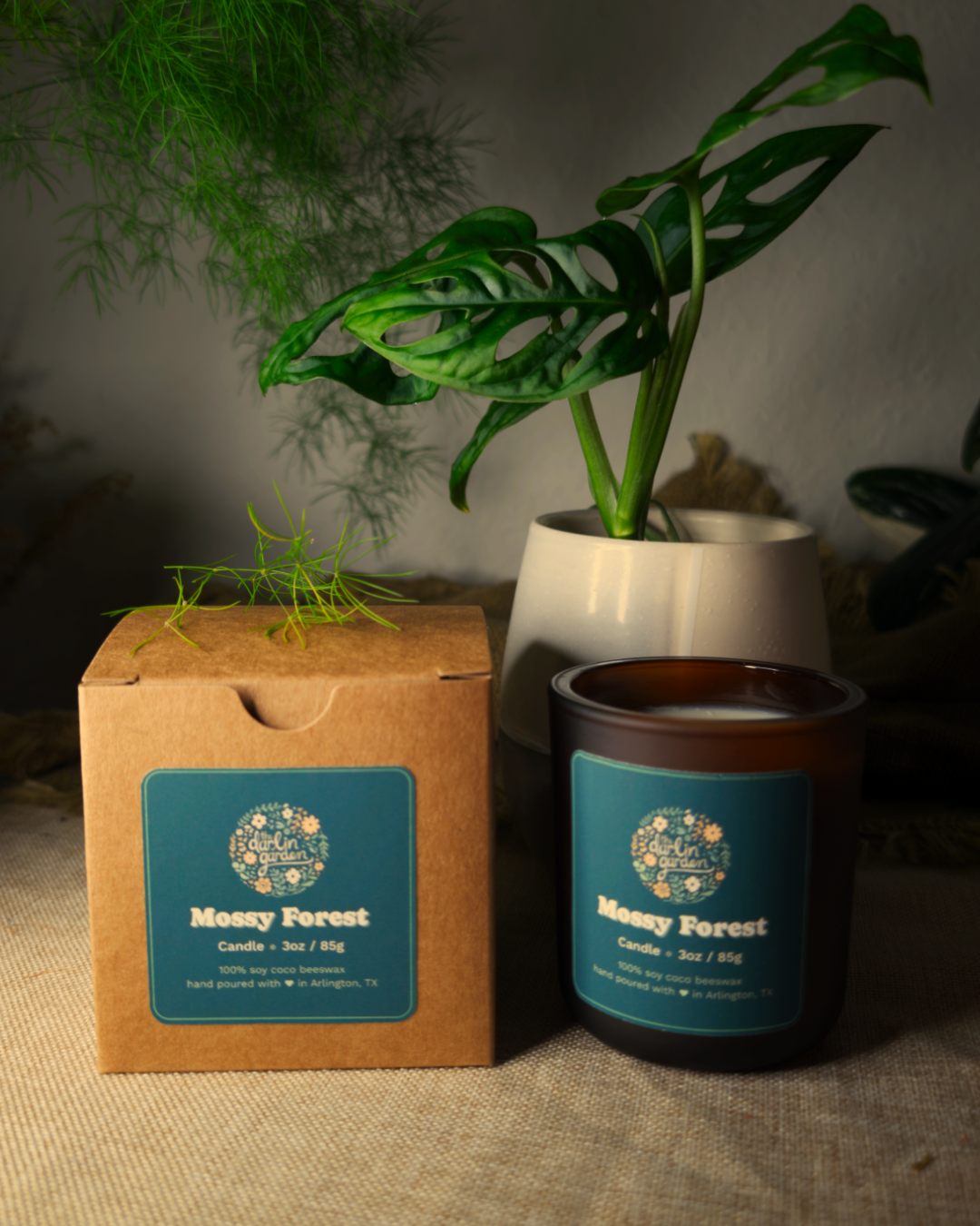 Mossy Forest Wood Wick Candle