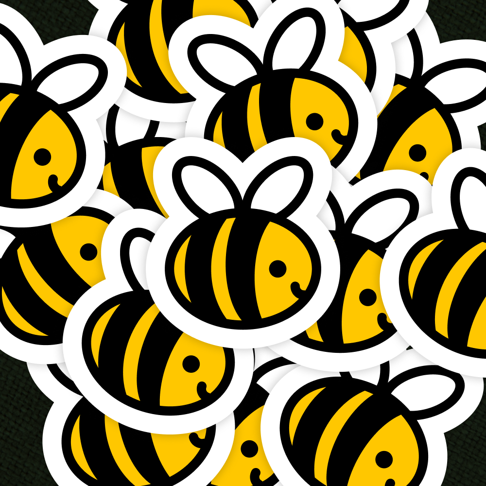 Bee Yourself Bee Sticker