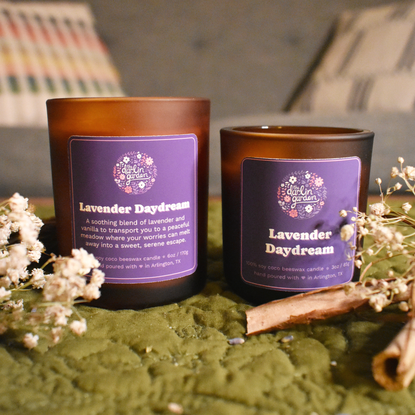 Lavender Daydream Wood Wick Candle