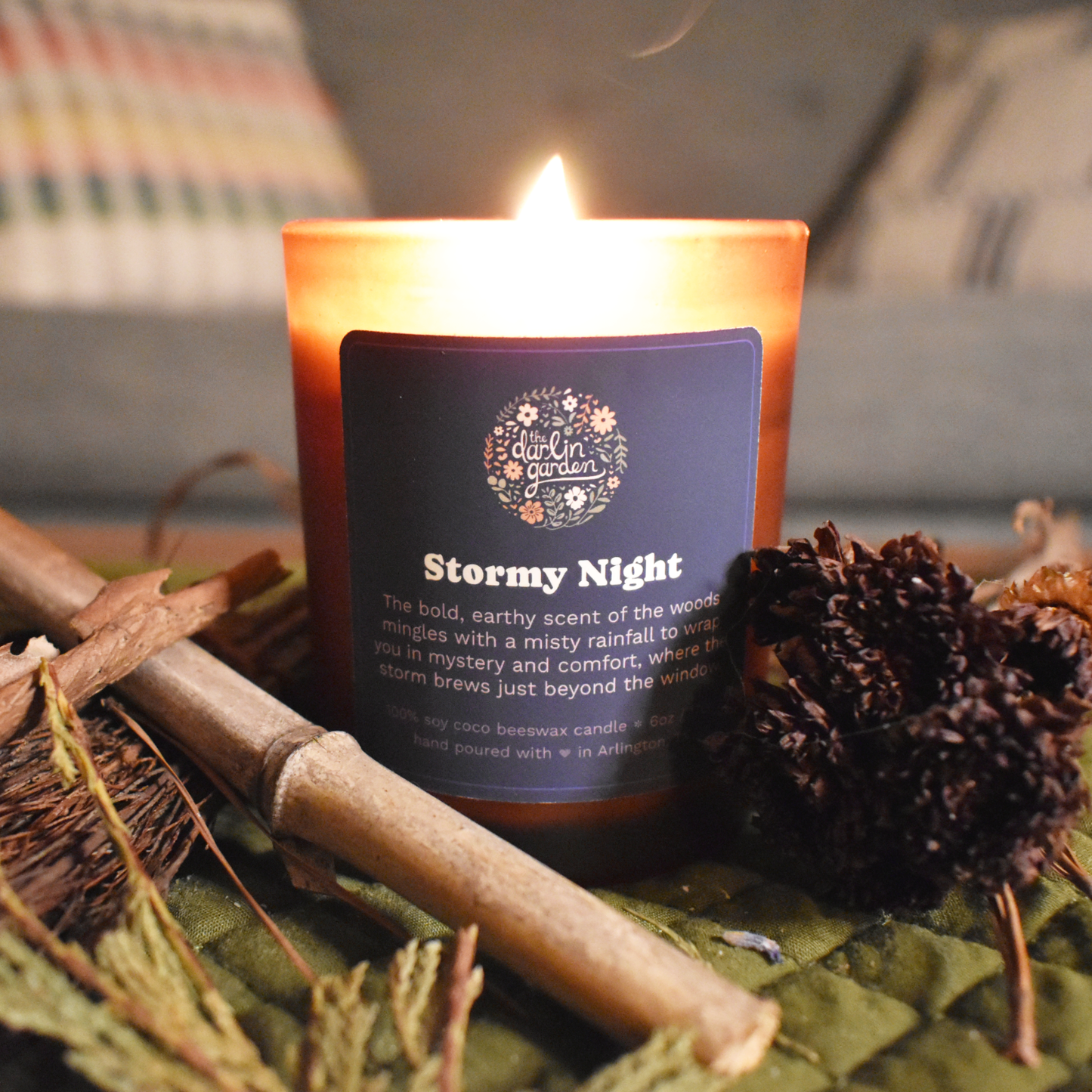Stormy Night Wood Wick Candle