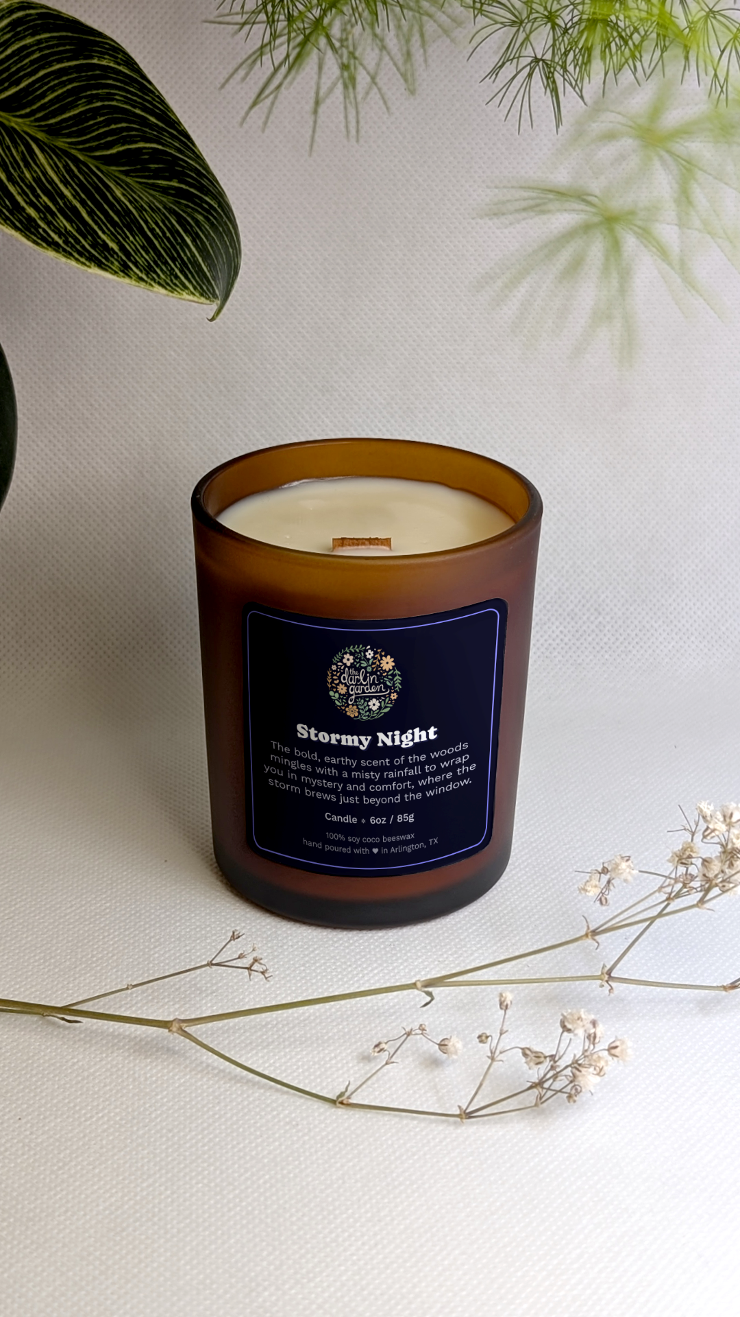 Stormy Night Wood Wick Candle