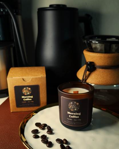 Morning Coffee Wood Wick Candle