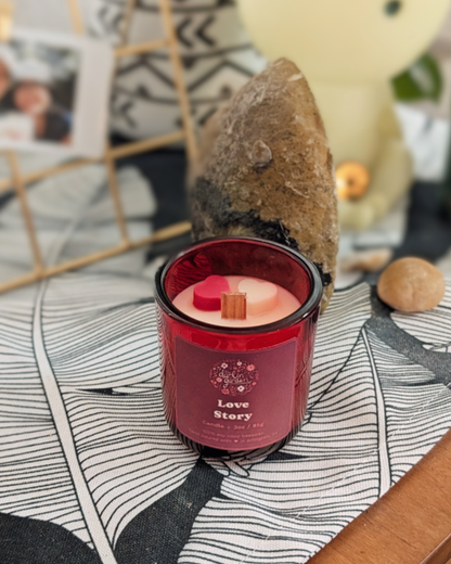 Love Story Wood Wick Candle