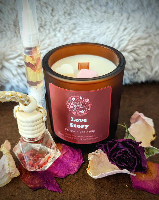 Love Story Wood Wick Candle