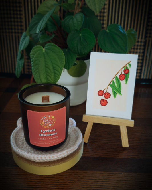 Lychee Blossom Wood Wick Candle