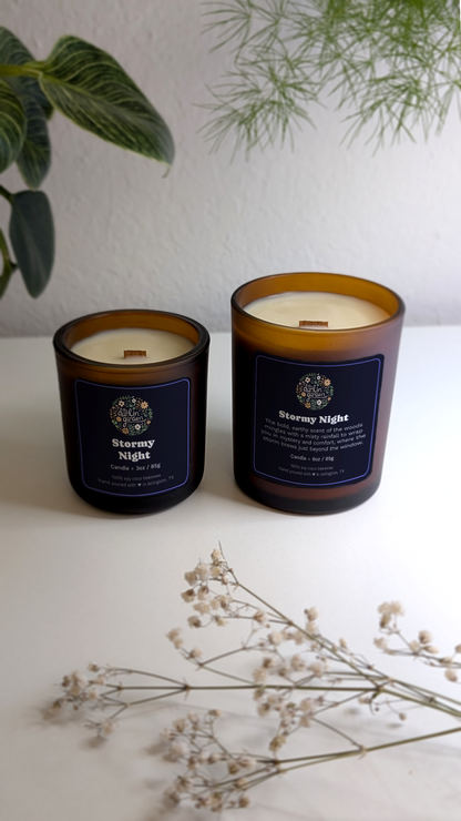 Stormy Night Wood Wick Candle