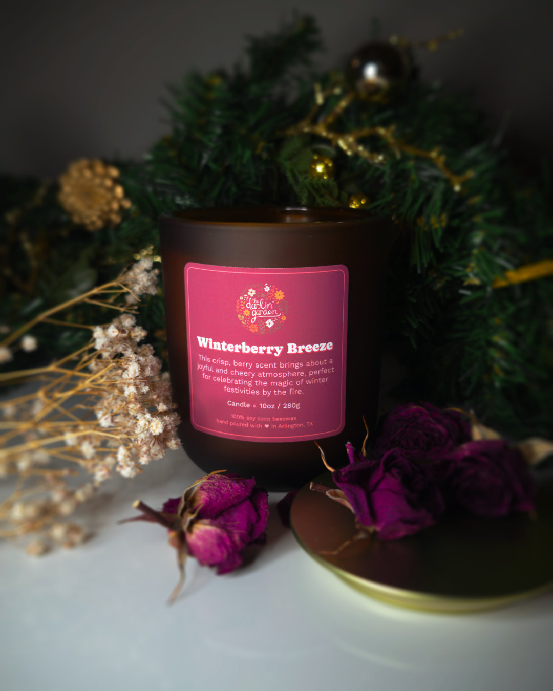 Winterberry Breeze Wood Wick Candle