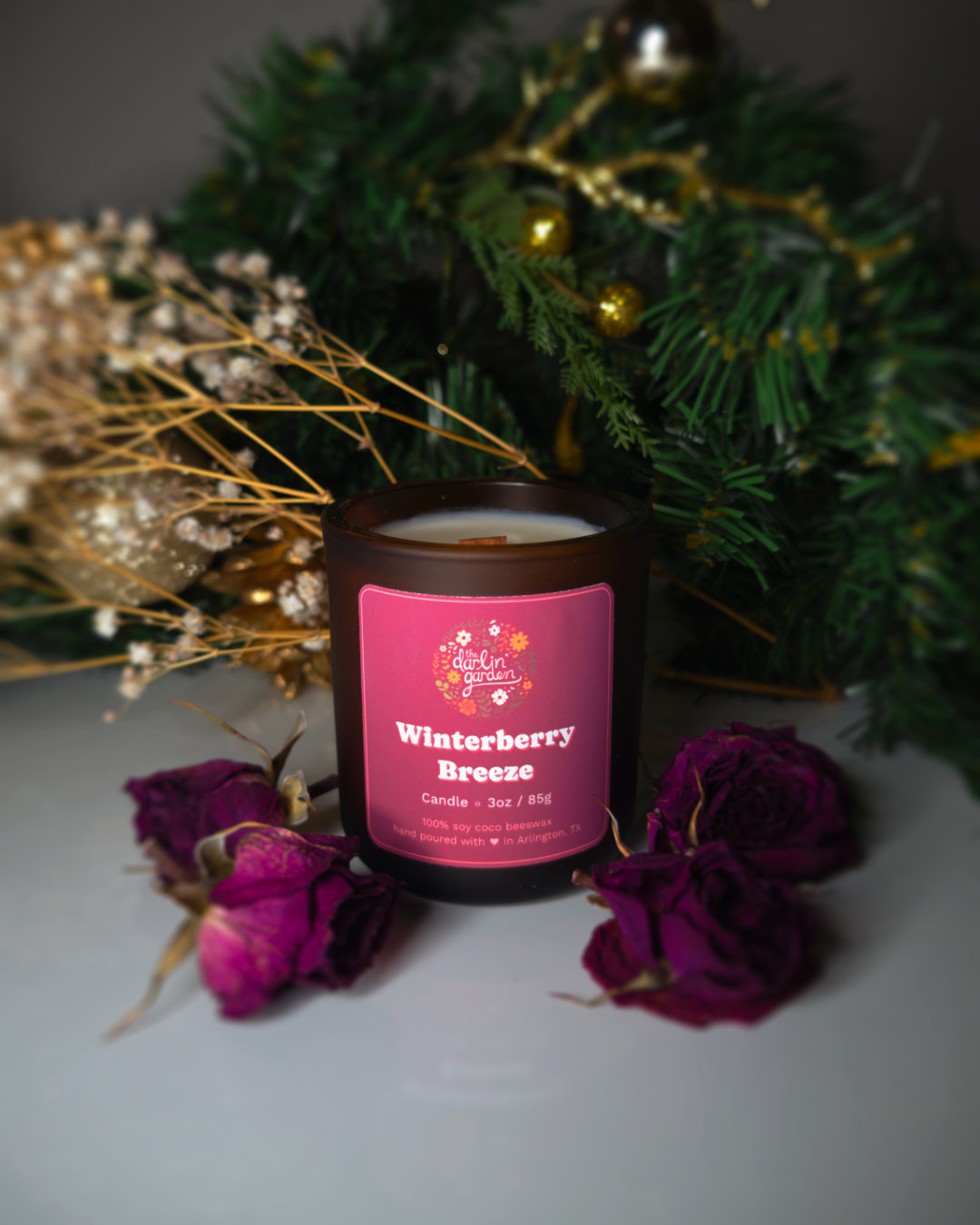 Winterberry Breeze Wood Wick Candle