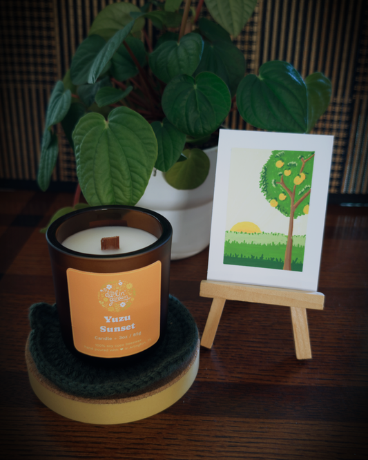 Yuzu Sunset Wood Wick Candle